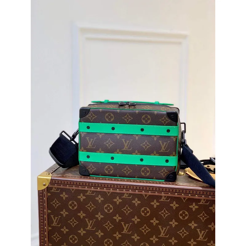 LV M46264 Louis Vuitton Handle Soft Trunk Bag Green