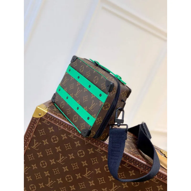 LV M46264 Louis Vuitton Handle Soft Trunk Bag Green