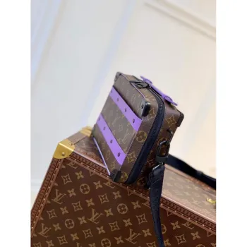 LV M46264 Louis Vuitton Handle Soft Trunk Bag Purple