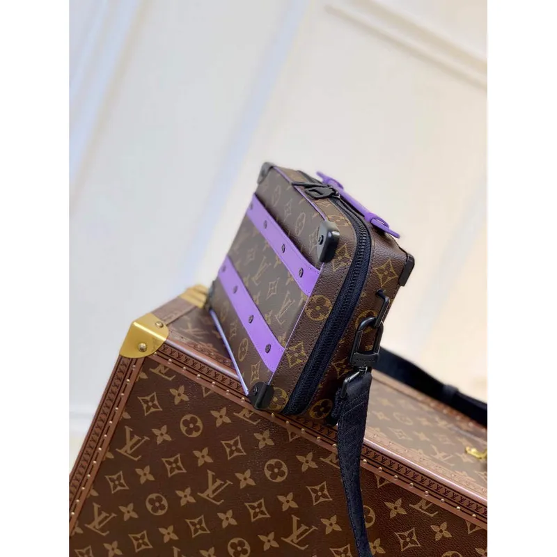 LV M46264 Louis Vuitton Handle Soft Trunk Bag Purple