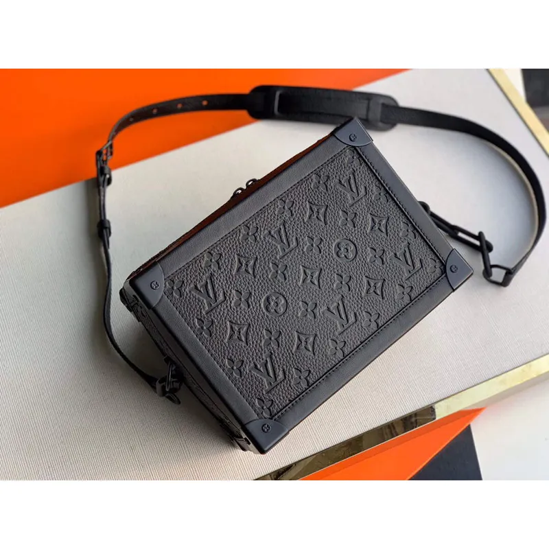 LV M55700 Louis Vuitton Soft Trunk Bag Black