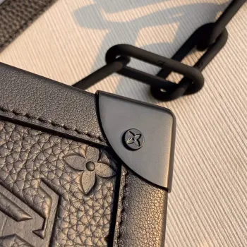 LV M55700 Louis Vuitton Soft Trunk Bag Black