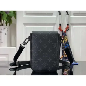 LV M81523 Louis Vuitton S Lock Vertical Wearable Wallet Monogram eclipse