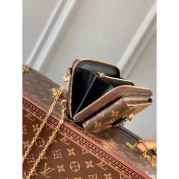 LV M63913 Louis Vuitton Vertical Trunk Pochette Bag