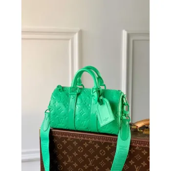 LV M20929 Louis Vuitton Keepall Bandouliere 25 Bag Minty Green