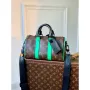 LV M46249 Louis Vuitton Keepall Bandouliere 25 Bag Green