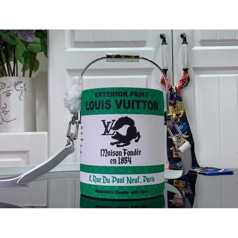 LV M81592 Louis Vuitton LV Paint Can Bag Green