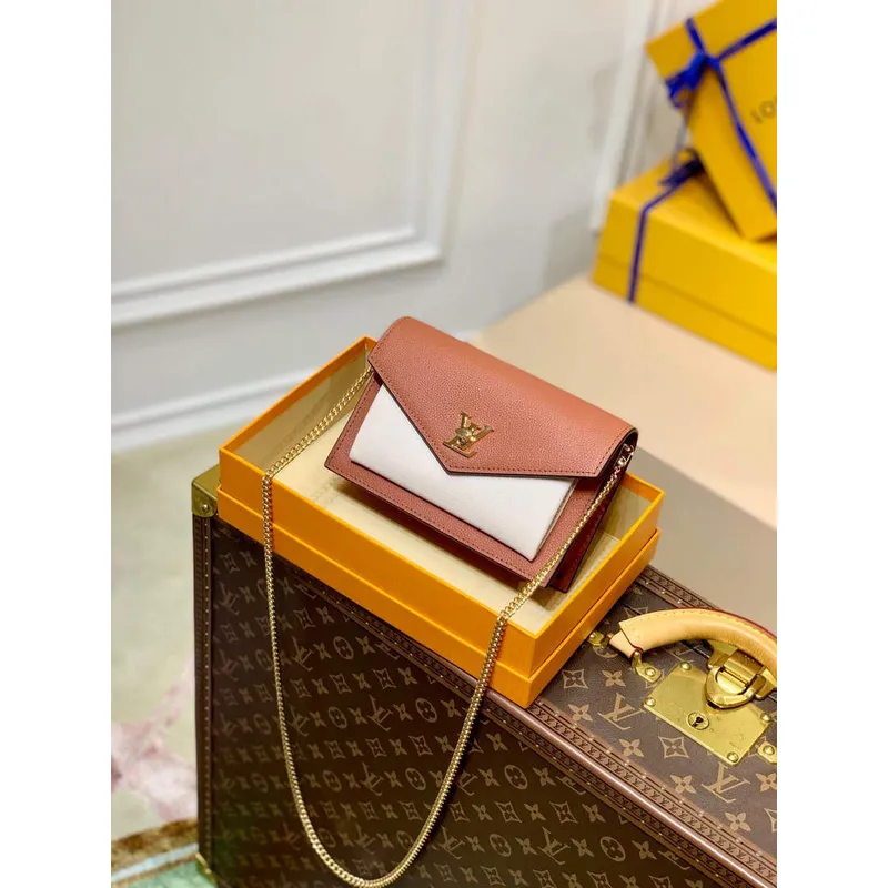 LV M81193 Louis Vuitton Mylockme Chain Pochette Brown