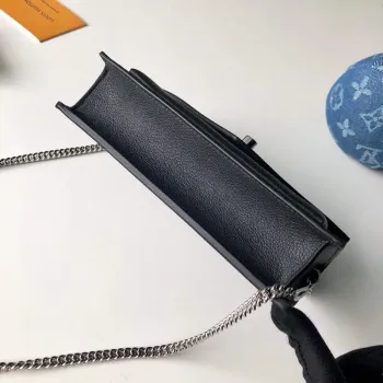 LV M63471 Louis Vuitton Mylockme Chain Pochette Black
