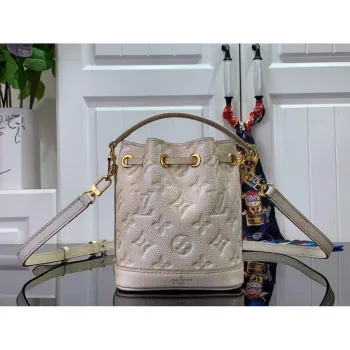 LV M81463 Louis Vuitton NANO NOé Bucket Bag Light Beige