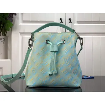 LV M46173 Louis Vuitton NéONOé BB Bucket Bag Vert d’eau Green