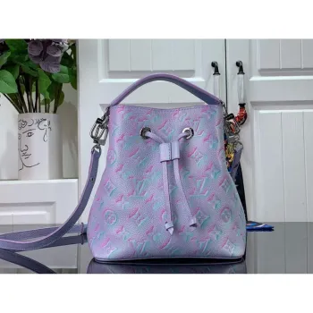 LV M46173 Louis Vuitton NéONOé BB Bucket Bag Lilas Purple