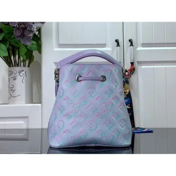 LV M46173 Louis Vuitton NéONOé BB Bucket Bag Lilas Purple