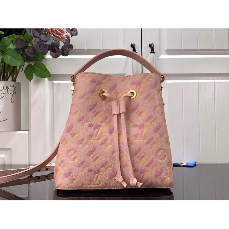 LV M46174 Louis Vuitton NéONOé BB Bucket Bag Pink