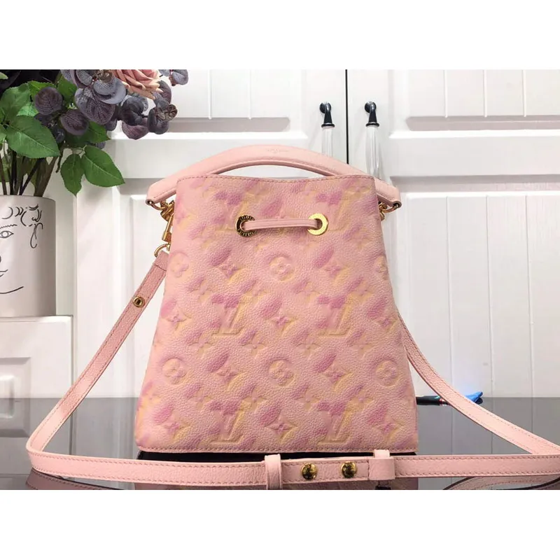 LV M46174 Louis Vuitton NéONOé BB Bucket Bag Pink