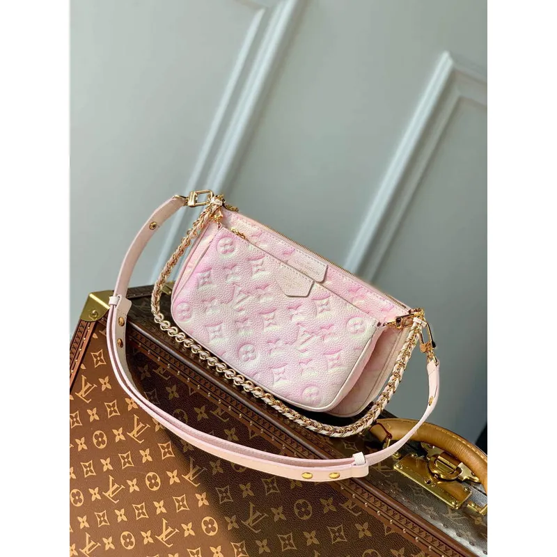 LV M46093 Louis Vuitton Multi Pochette Accessoires Pink