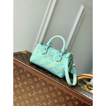 LV M81625 Louis Vuitton Nano Speedy Bag Vert d’eau Green