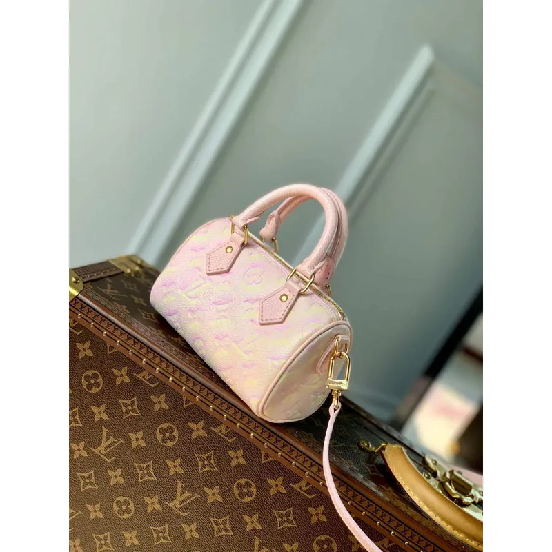 LV M81508 Louis Vuitton Nano Speedy Bag Pink