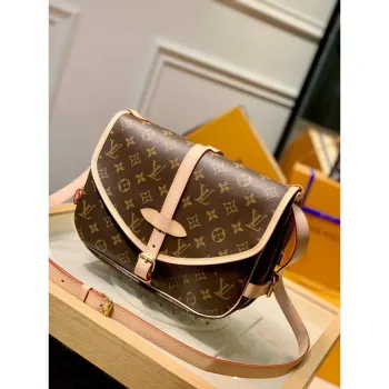 LV M40710 Louis Vuitton Saumur Messenger Monogram Bag