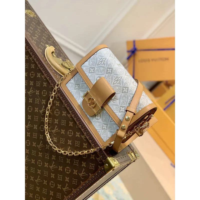 LV M59483 Louis Vuitton Dauphine MM Bag Monogram White