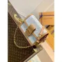 LV M59480 Louis Vuitton Dauphine Mini Bag Monogram White