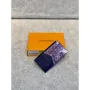 LV M81432 Louis Vuitton Coin Card Holder Other Leathers Blue
