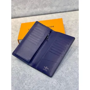 LV M81405 Louis Vuitton Brazza Wallet other leathers Blue