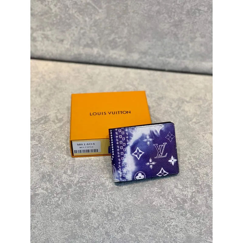 LV M81404 Louis Vuitton slender wallet Blue