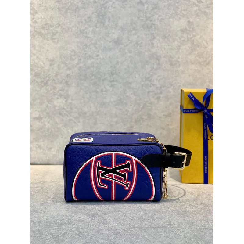 LV M21106 Louis Vuitton cloakroom dopp kit bag blue