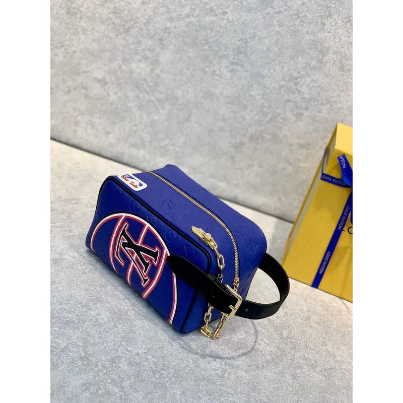 LV M21106 Louis Vuitton cloakroom dopp kit bag blue