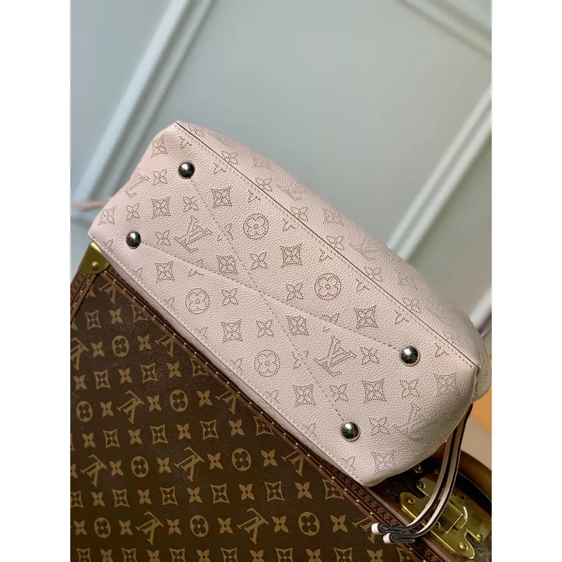 Louis Vuitton LV M59203 Bella Tote Mahina Crème Beige