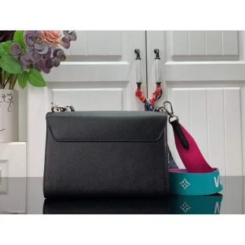 LV M59416 Louis Vuitton Twist MM Epi leather Handbag Black