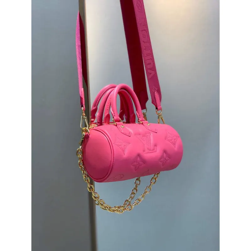 LV M59826 Louis Vuitton Papillon BB Bag Dragon Fruit Pink