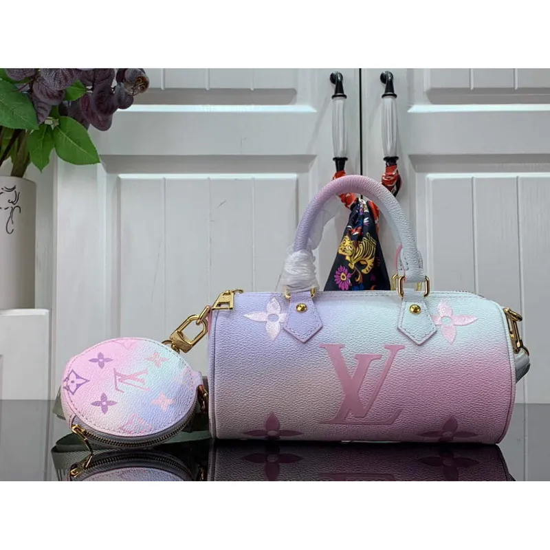 LV M46078 Louis Vuitton Papillon BB Bag Sunrise Pastel