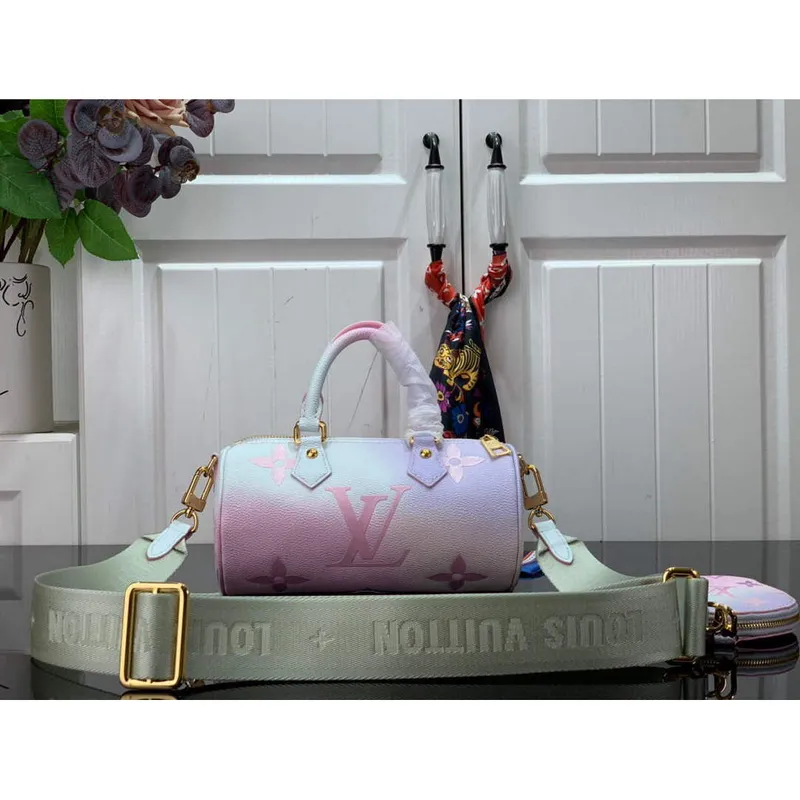 LV M46078 Louis Vuitton Papillon BB Bag Sunrise Pastel