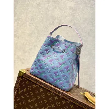 LV M46174 Louis Vuitton NéONOé BB Bucket Bag Blue