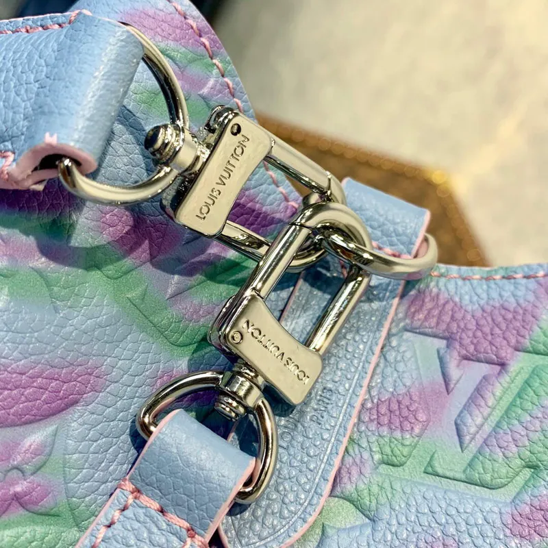 LV M46174 Louis Vuitton NéONOé BB Bucket Bag Blue