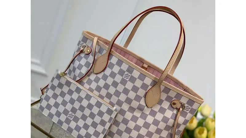 Christmas Special: Louis Vuitton Neverfull PM Damier Azur Pink — The Perfect Holiday Gift