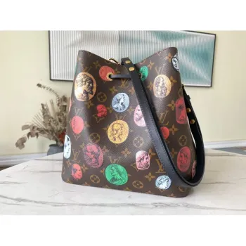 LV M45956 Louis Vuitton NéONOé MM Bag Monogram Cameo printed canvas
