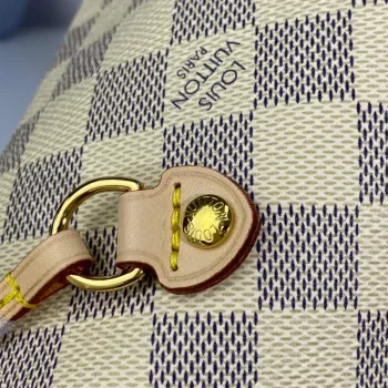 Louis Vuitton LV N41361 Neverfull MM Damier Azur Beige