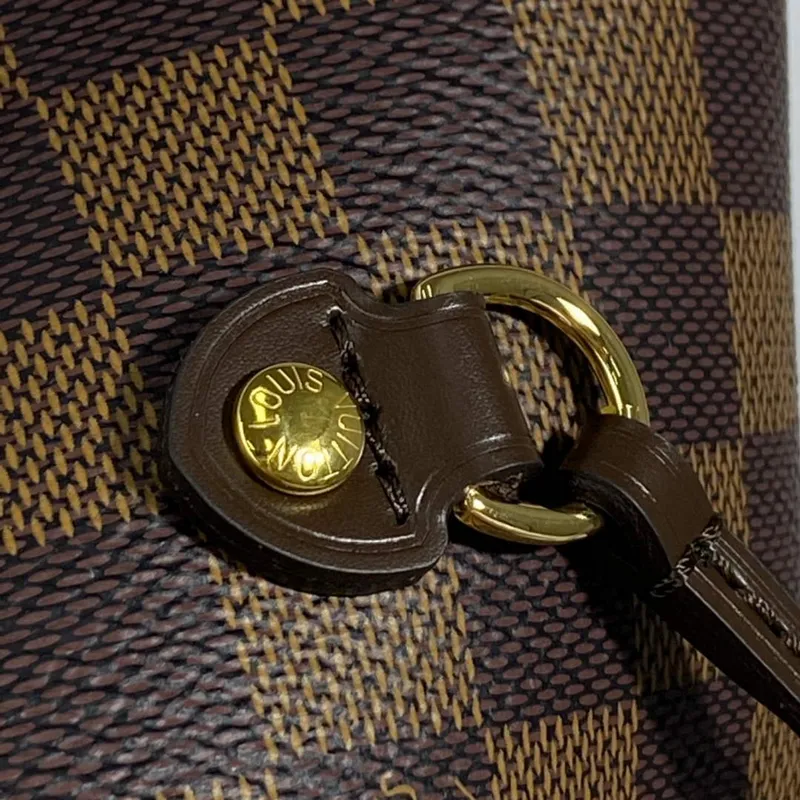 Louis Vuitton LV N41358 Neverfull MM Damier Ebene Cerise Red