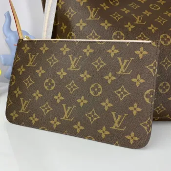 Louis Vuitton LV M50366 Neverfull MM Monogram Canvas Cerise Pink