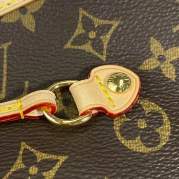 Louis Vuitton LV M40997 Neverfull MM Monogram Canvas Cerise Yellow