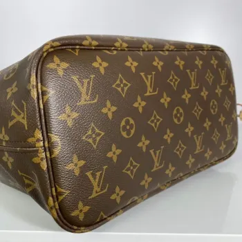 Louis Vuitton LV M41177 Neverfull MM Monogram Canvas Cerise Red