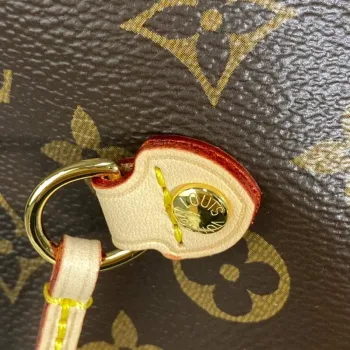 Louis Vuitton LV M41177 Neverfull MM Monogram Canvas Cerise Red