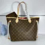 Louis Vuitton LV M41178 Neverfull MM Monogram Canvas Pivoine Pink