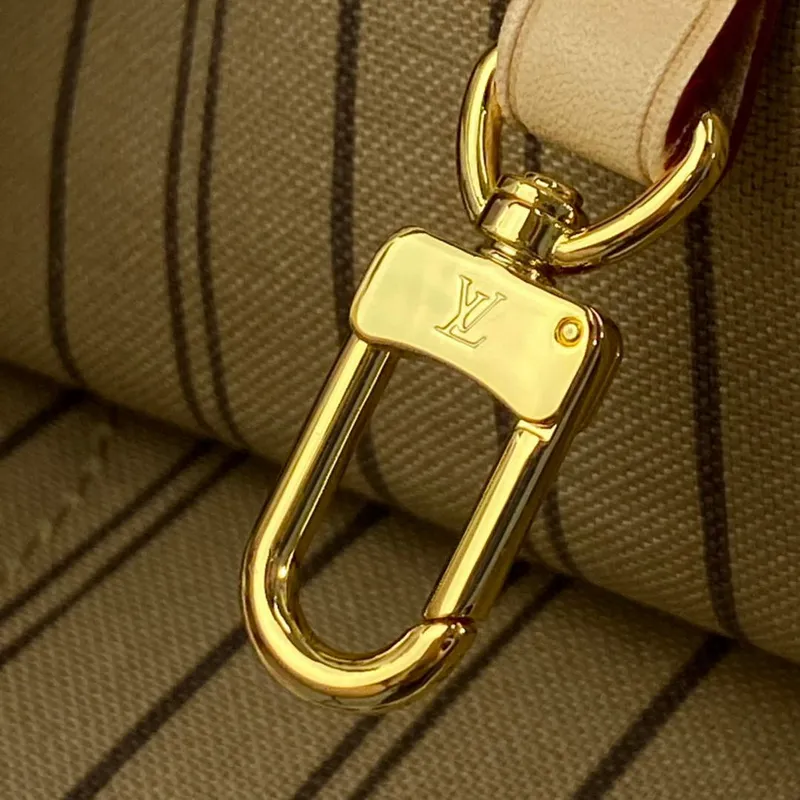 Louis Vuitton LV M40995 Neverfull MM Monogram Canvas Beige