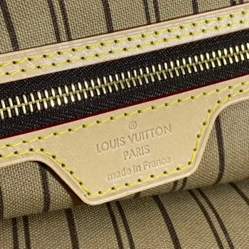 Louis Vuitton LV M40995 Neverfull MM Monogram Canvas Beige