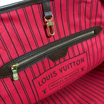 Louis Vuitton LV N41357 Neverfull GM Damier Ebene coated canvas
