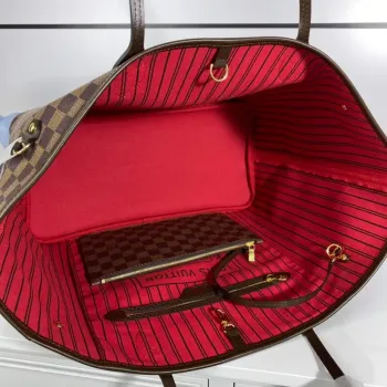 Louis Vuitton LV N41357 Neverfull GM Damier Ebene coated canvas